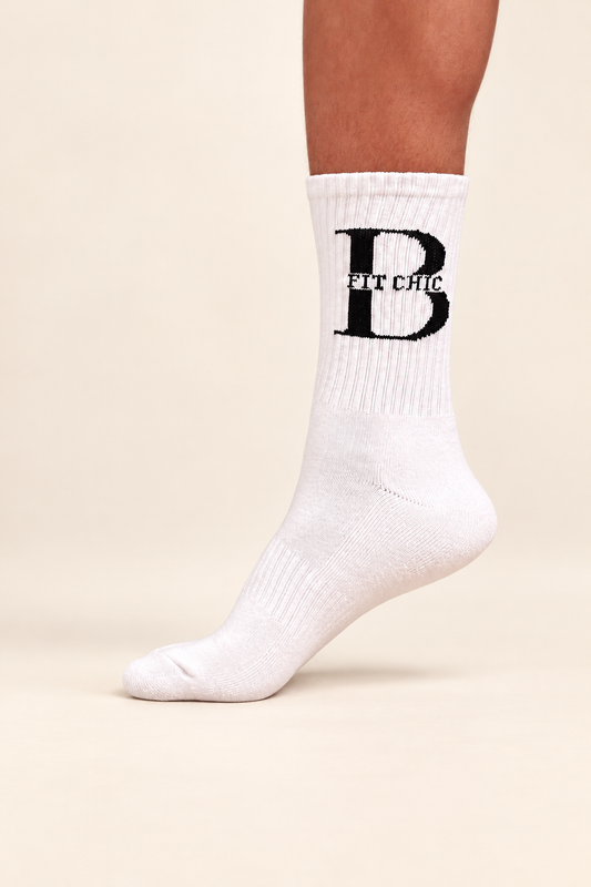 Bougie Fit Chic Logo Socks — studio view 1