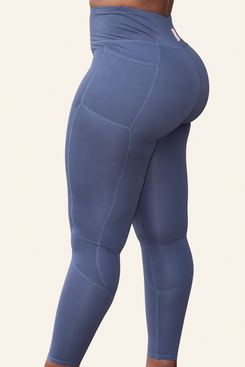 Glory Leggings in Gray on cream background
